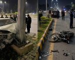 Mna Khurram Shehzads Son Injures Two Bikers In Islamabad Crash