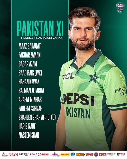 Pakistan Invite Sri Lanka To Bat First In Odi Tri Series Final 