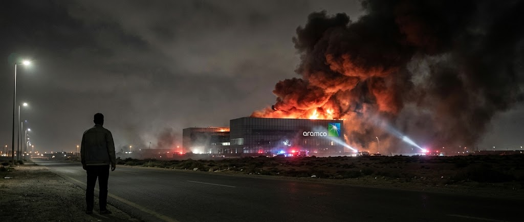 Saudi Aramco Headquarters in Dhahran hit by Missile as Oil Prices hover above $105