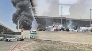 Saudia Airbus A310 200 Damaged As Ballistic Missile Attack Rocks Riyadh Airport